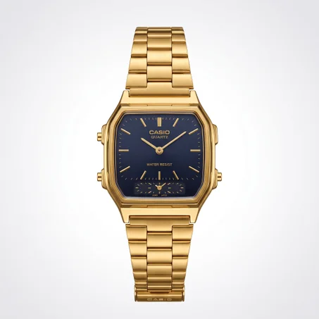 Casio Vintage Gold & Blue — كاسيو فينتيج الذهب والأزرق (فينتيج كلاسيك الذهبية الفاخرة)