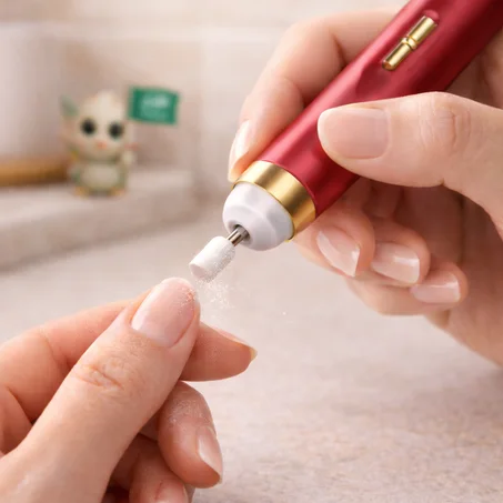 جهاز عناية بالأظافر كهربائي لتقليم وتلميع الأظافر في المنزل