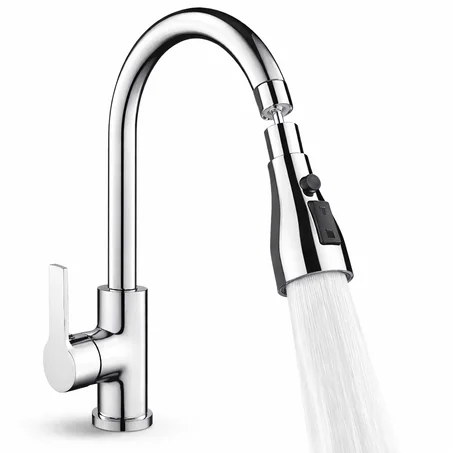 رأس صنبور عالي الضغط لتوجيه تدفق المياه وتنظيف حوض الغسيل بسهولة