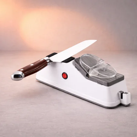 أداة شحذ السكاكين الكهربائية متعددة الوظائف للحفاظ على حدّة السكاكين والمقصات في المطبخ