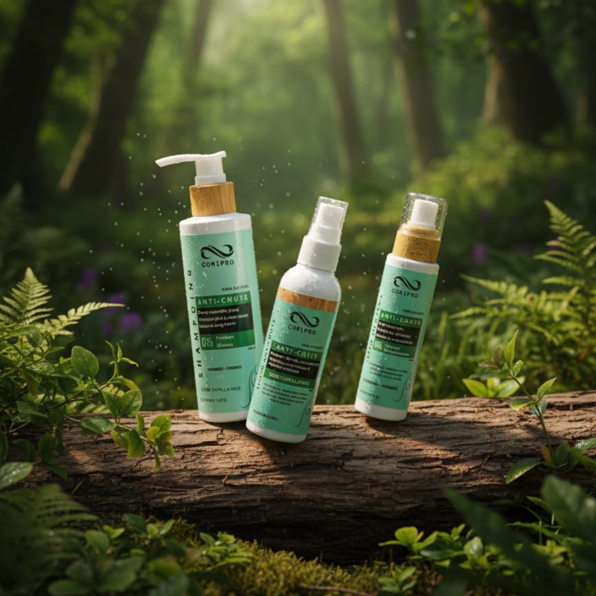 SHAMPOOING ET LOTION ET HUILE ANTI-CHUTE