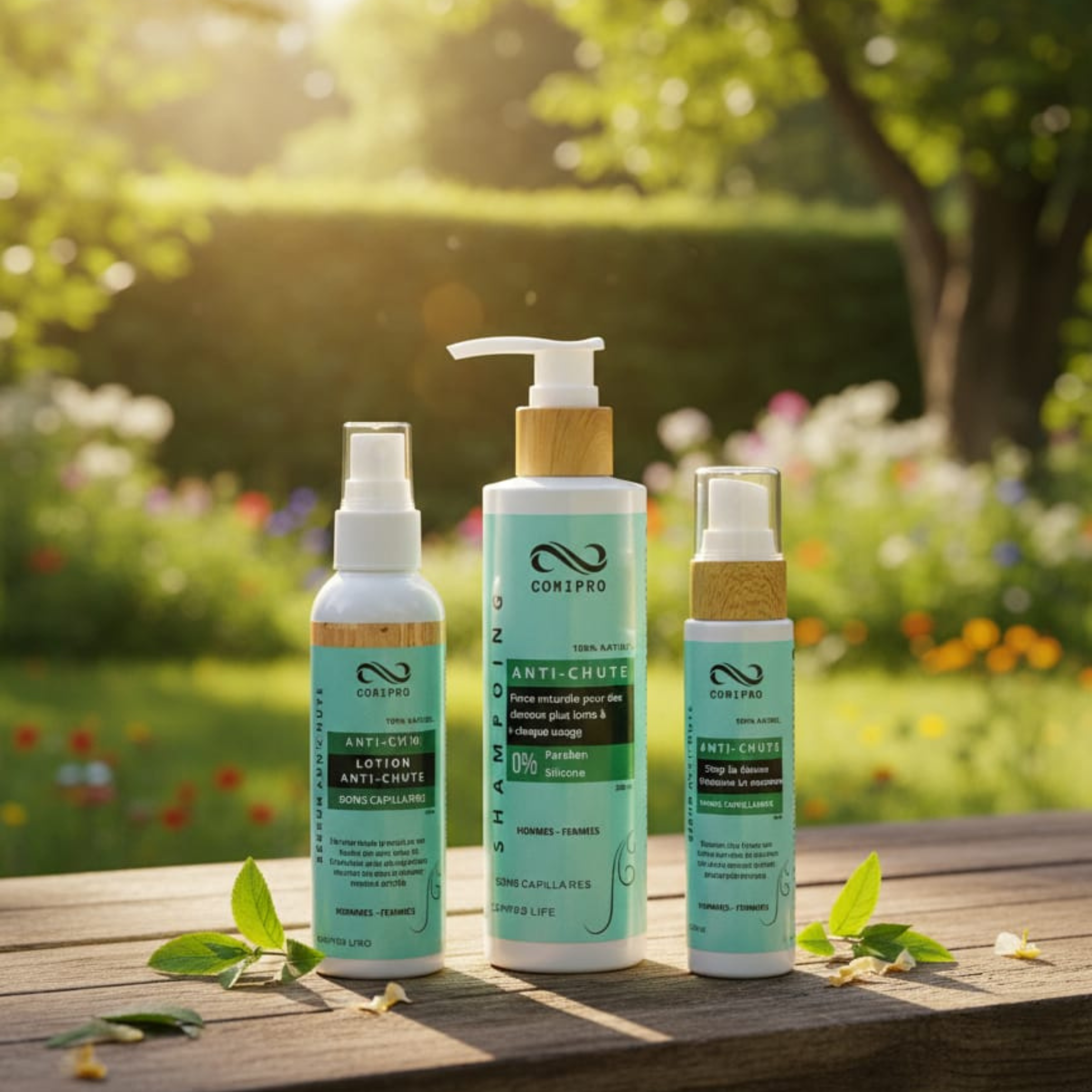 SHAMPOOING ET LOTION ET HUILE ANTI-CHUTE