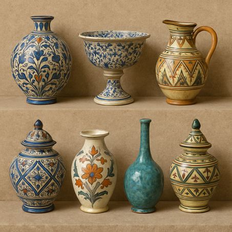 Collection de vases en céramique