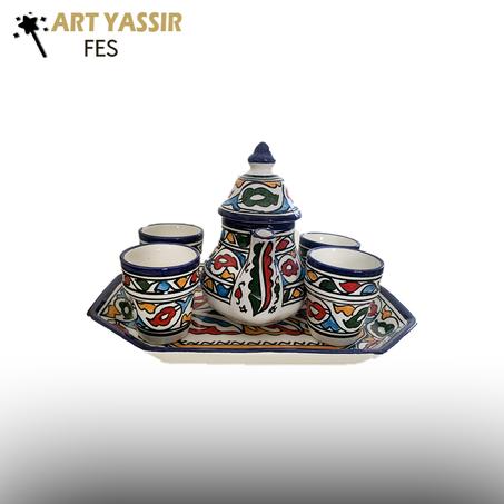 Services à thé de luxe en porcelaine marocaine - Fès : la créativité dans chaque pièce