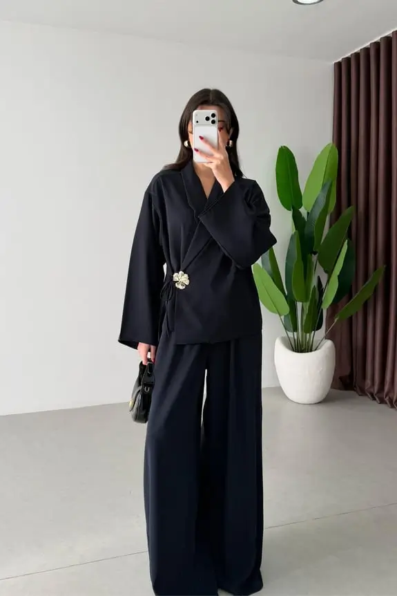 Ensemble de liens en crêpe