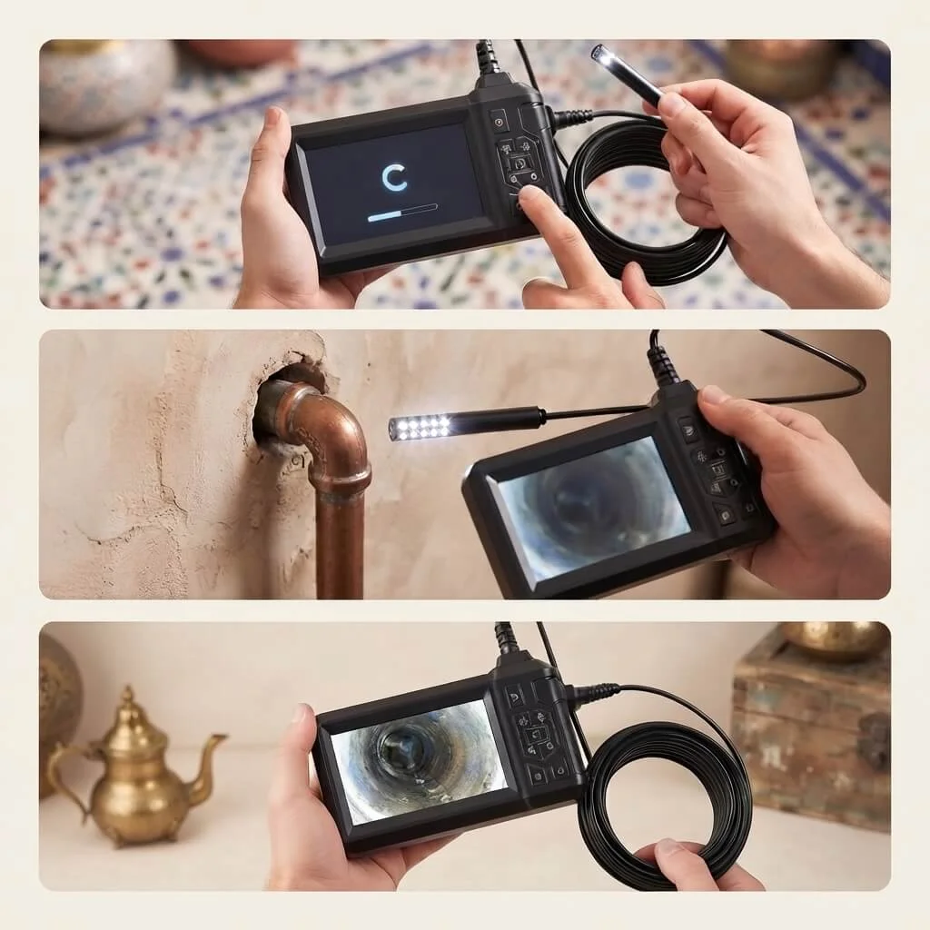Écran LCD caméra endoscope