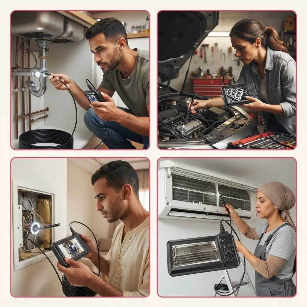 Caméra d'Inspection HD avec Écran LCD