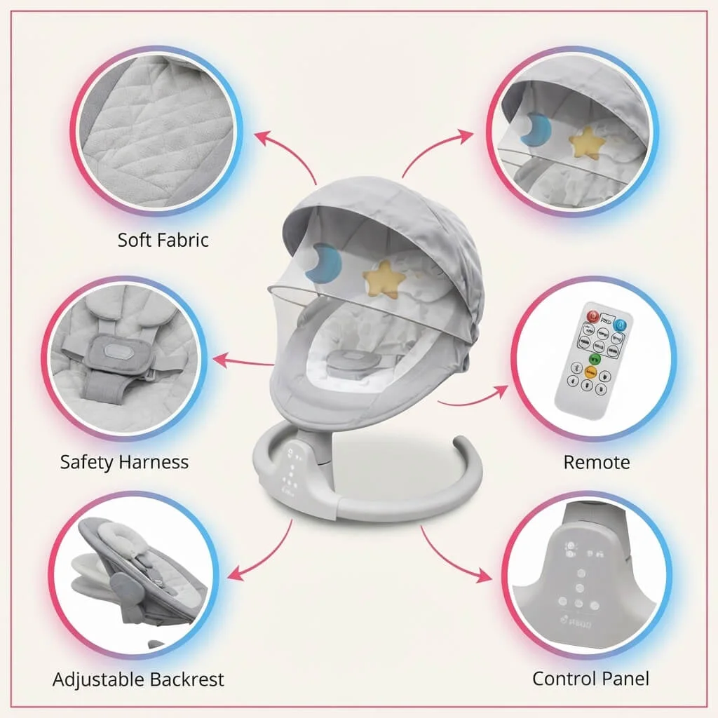 Balançoire pour bébé en situation