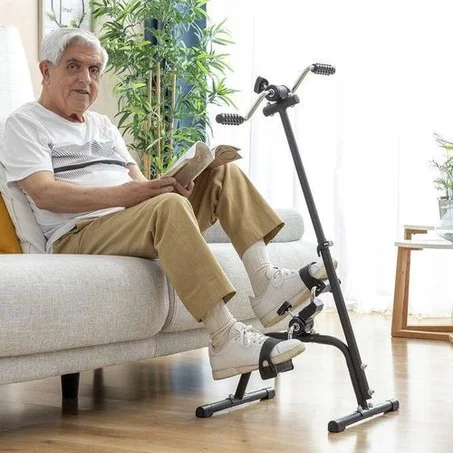 Mini Vélo d'Appartement Double Action – Spécial Mobilité & Fitness à Domicile