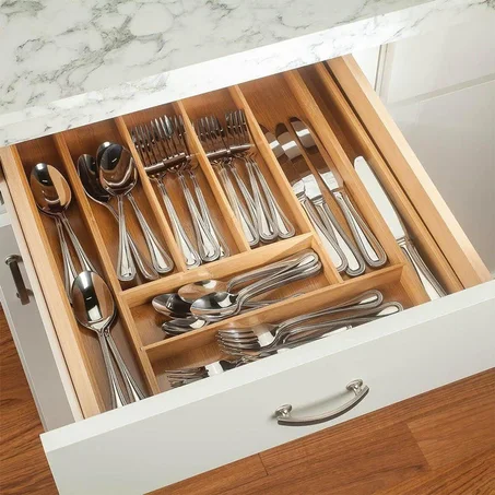 Organiseur Extensible en Bambou pour Tiroir