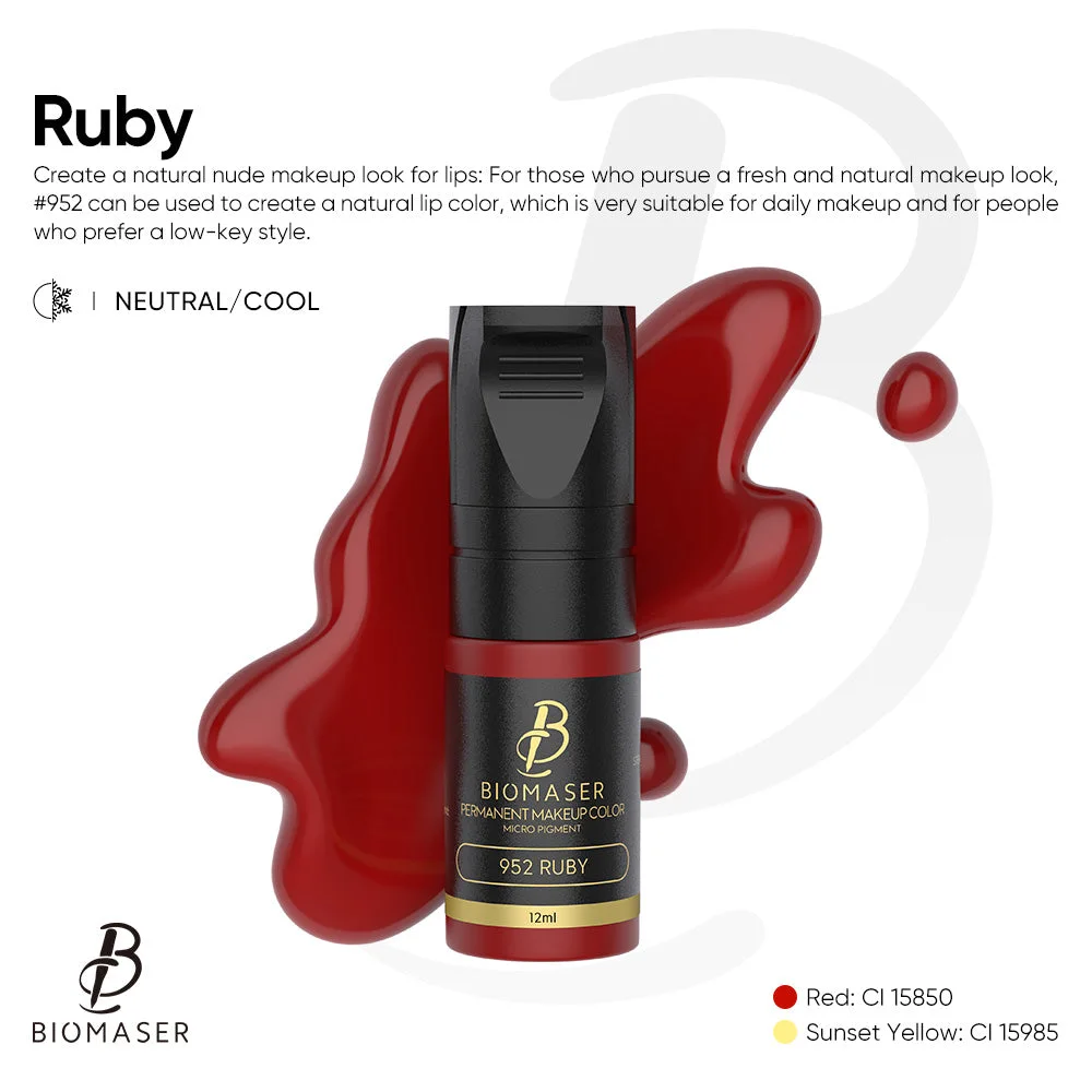 Encre pigmentée Biomaser pour les lèvres