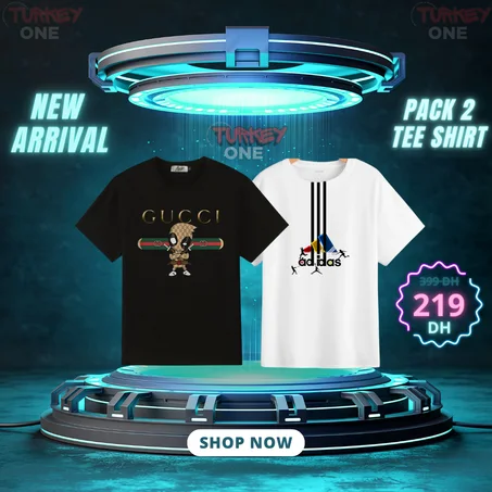 pack 2 t-shirt oversize GUCCI + ADIDAS