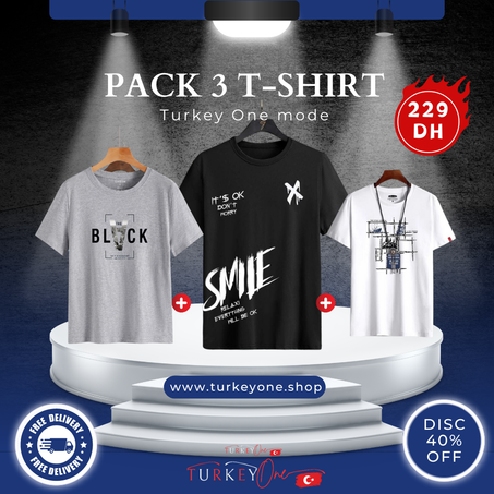 Pack 3 t-shirt oversize
