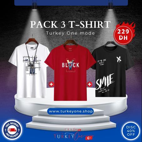 Pack 3 t-shirt oversize