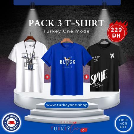 Pack 3 t-shirt oversize