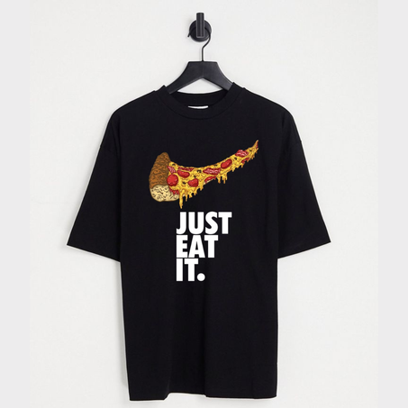 T-shirt ' JUST EAT IT ' oversize 2024