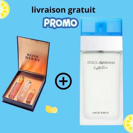 Offre Exclusive : LIGHT BLUE & Coffret 3 Gloss Rose Berry