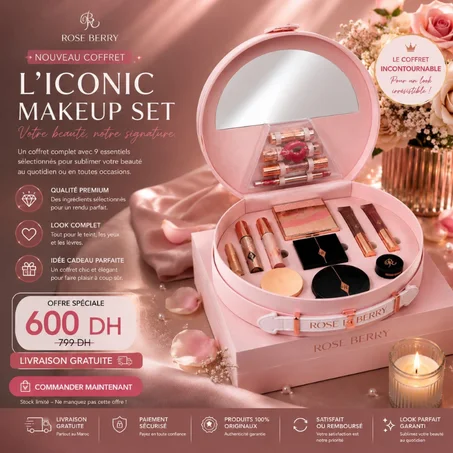 ROSE BERRY – L’ICONIC MAKEUP SET | Votre beauté, votre signature