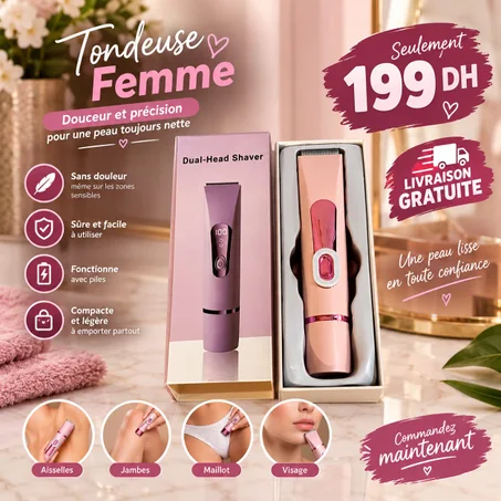 Tondeuse Électrique Femme — Une Peau Douce & Lisse en Toute Simplicité