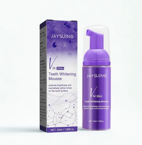 رغوة تبييض الأسنان