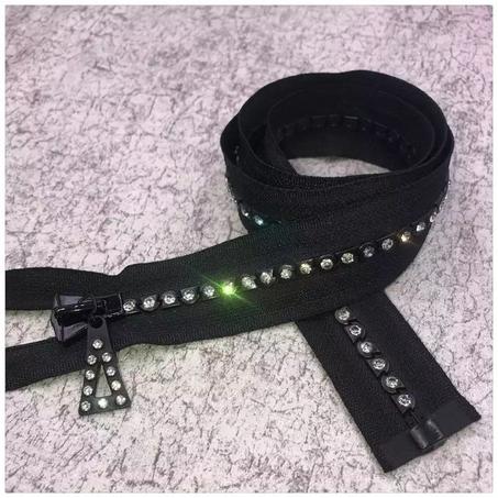 2 pièces diamant fermeture noir 120cm