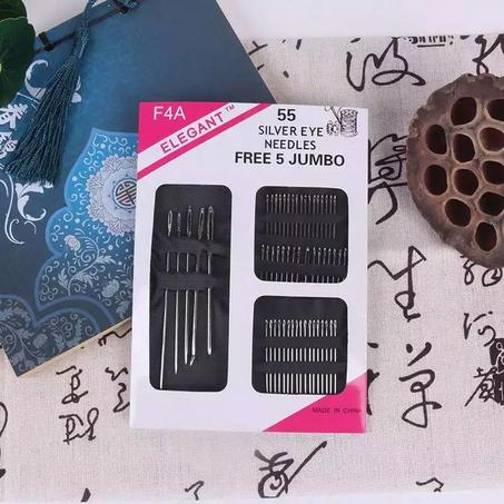 55 pièces/ensemble d'aiguilles à coudre - différentes tailles