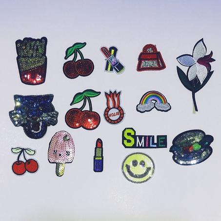 15 PCS patch brodé pour vêtements vestes Jeans