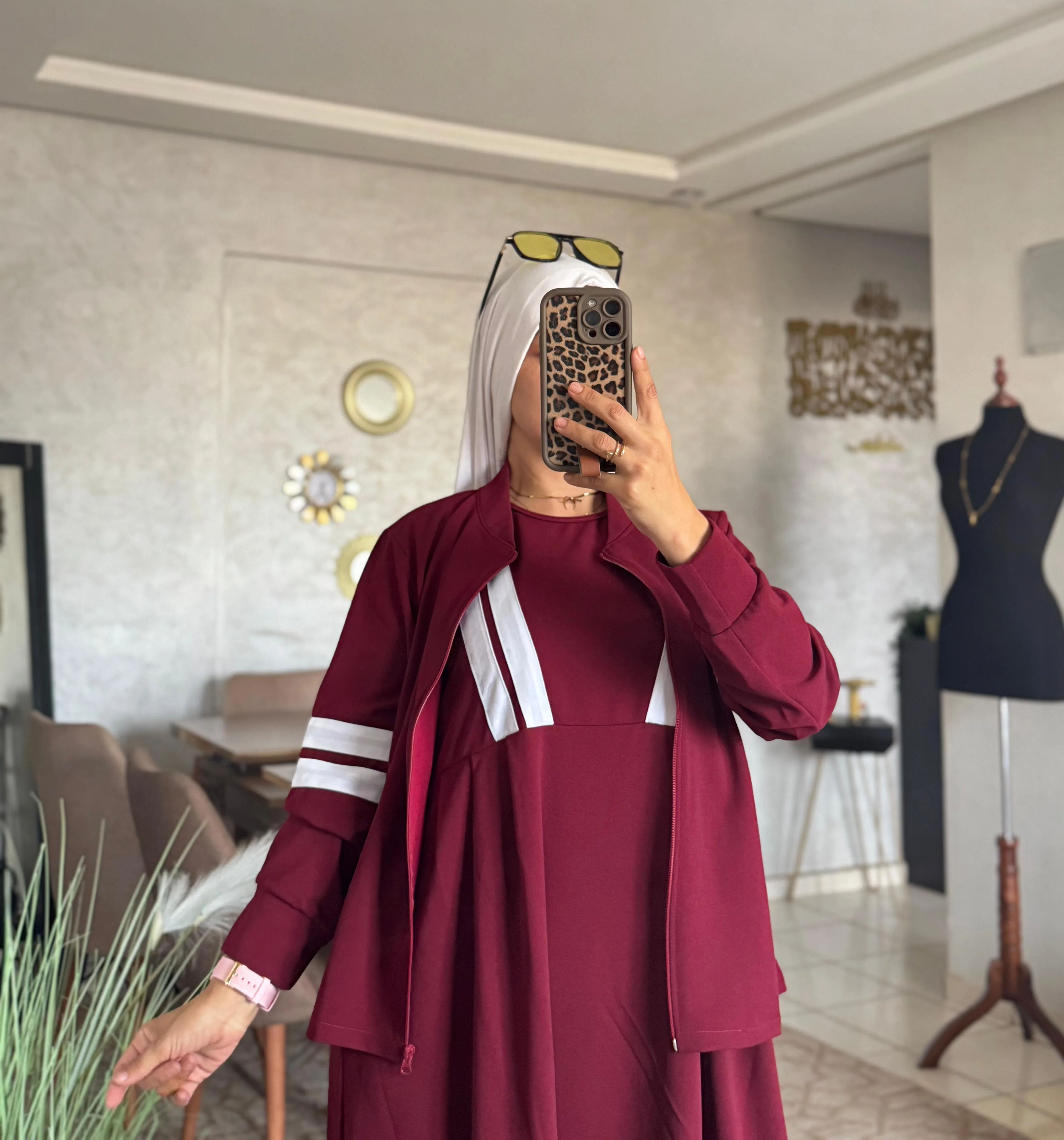 فستان كلوش مع فيست