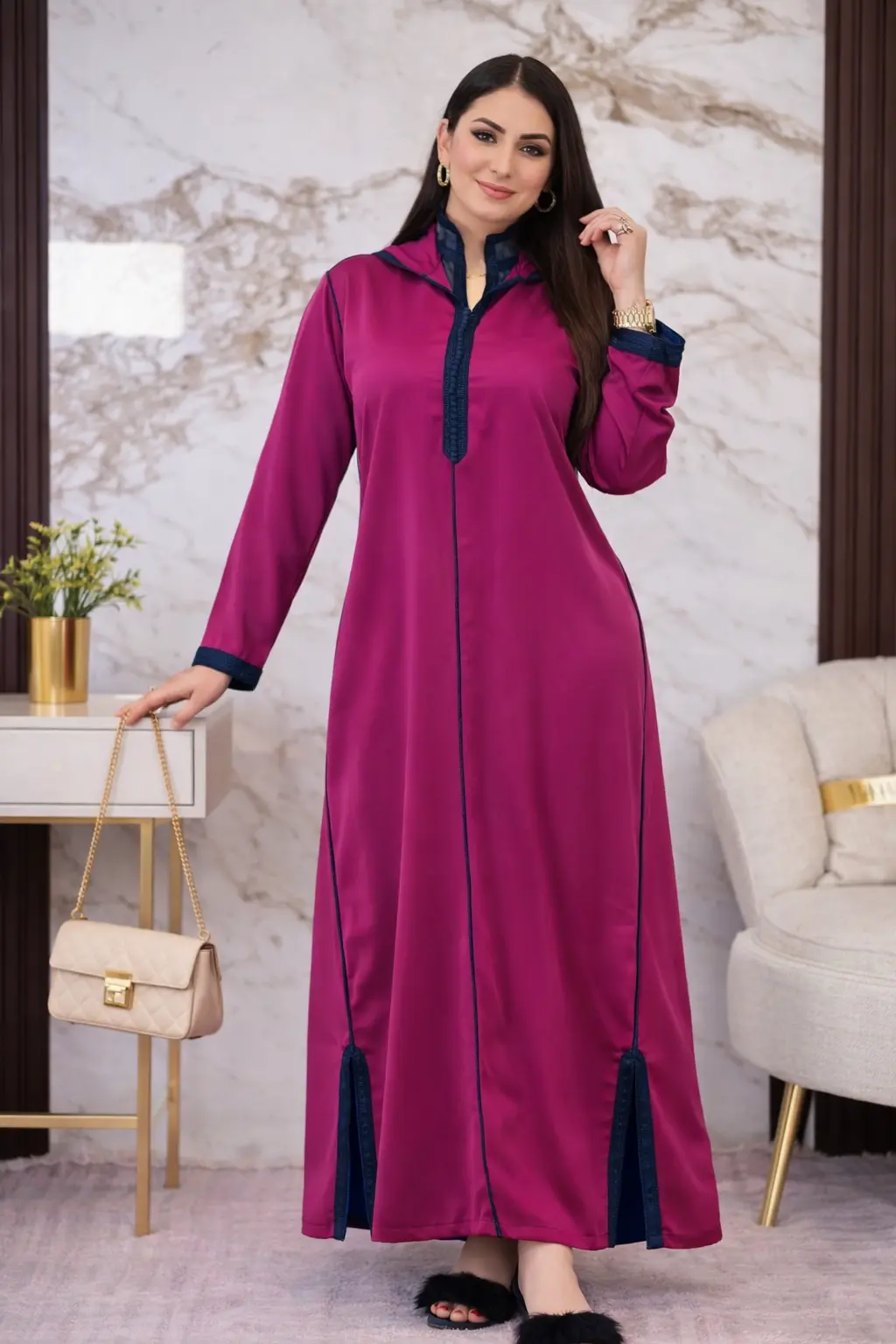 جلابة ( قطعتين) تألّقي بهيبة الحضور ✨