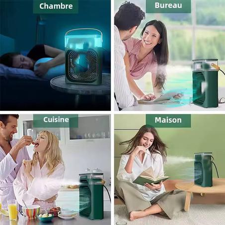 💨 مروحة مرطب هواء USB متعددة الوظائف – 5 رشاشات