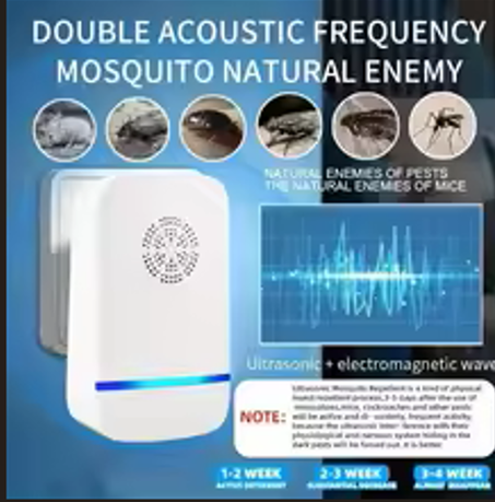 Ultrasonic Pest Repellent Plug-In - Effective Indoor Insect Control For Mosquitoes, Mice, Spiders, Ants, Cockroaches - Child-Saf