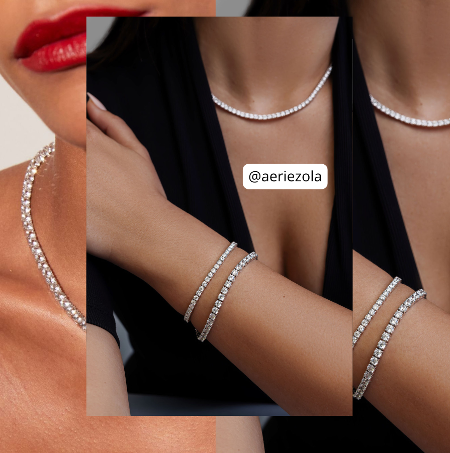 Collier & Gourmet Rivière en Acier Inoxydable