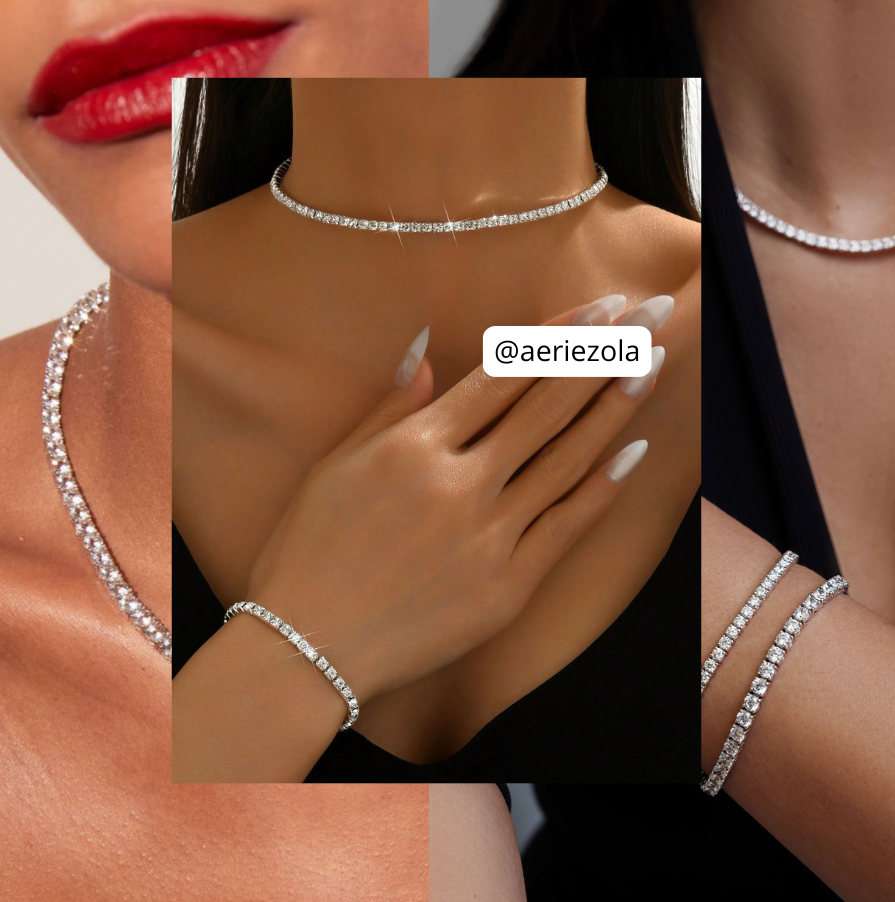 Collier & Gourmet Rivière en Acier Inoxydable