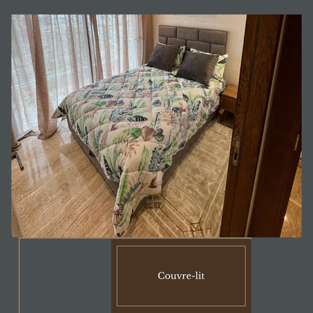 Couvre-lit multi couleur