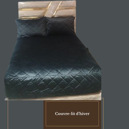 Un couvre-lit élastique MOBRA en gris noir