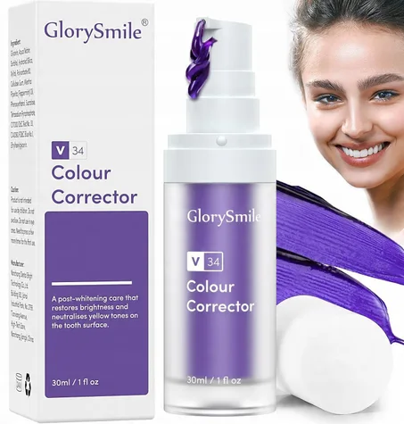 GlorySmile Colour Corrector V34– Le secret violet pour un sourire éclatant instantanément