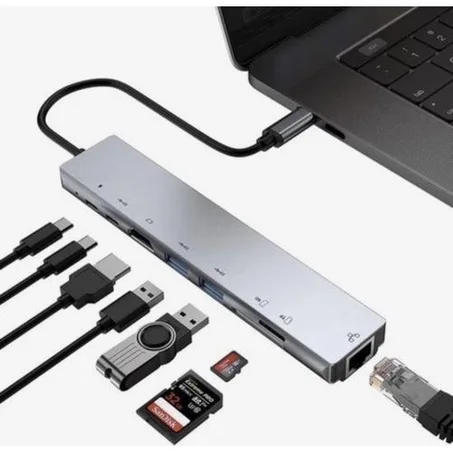 Adaptateur 8 en 1 Type C