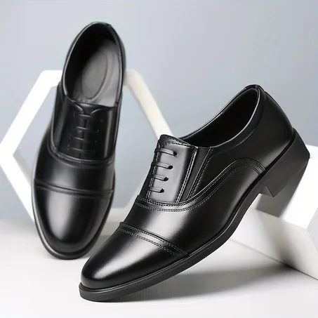 Chaussure en cuir souples et confortable Noir