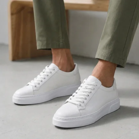 Sneakers en Cuir - Tres Confortable