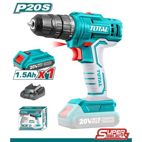 Total Perceuse-visseuse sans fil 20V - TDLI20011