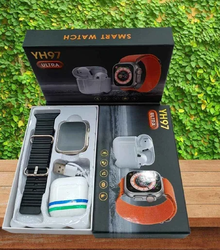 --Pack Smart watch YH97 + Airpods--