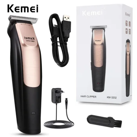 ماكينة قص الشعر الكهربائية الاحترافية اللاسلكية Kemei KM-3202