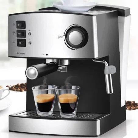 Cafetière Expresso 2 Tasses 850W 15Bars 1.6L
