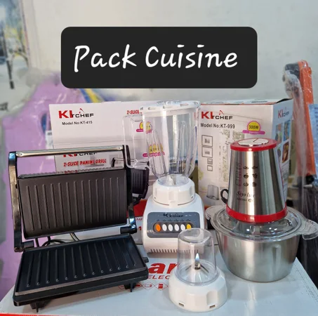 ---Pack Cuisine Hachoire Inox+Paninieuse+Blender 2in1---