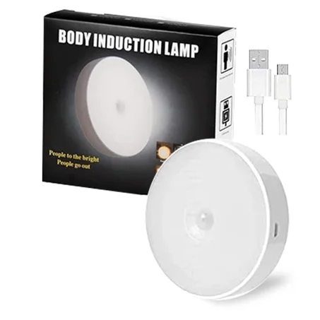 مصباح LED ذكي مزود بمستشعر حركة لاسلكي قابل لإعادة الشحن