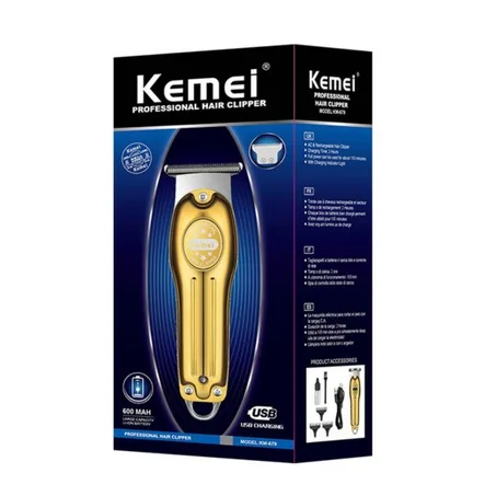 ماكينة قص الشعر الكهربائية الاحترافية القابلة لإعادة الشحن Kemei KM-479