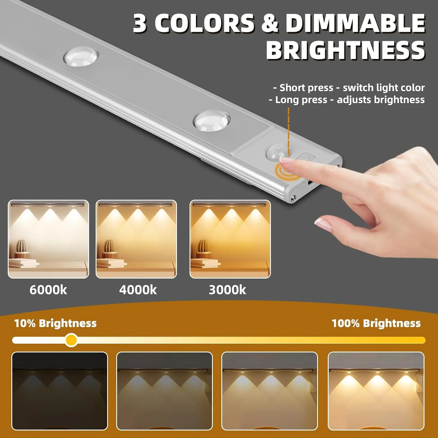 Lampe LED Intelligente pour Armoire 60cm