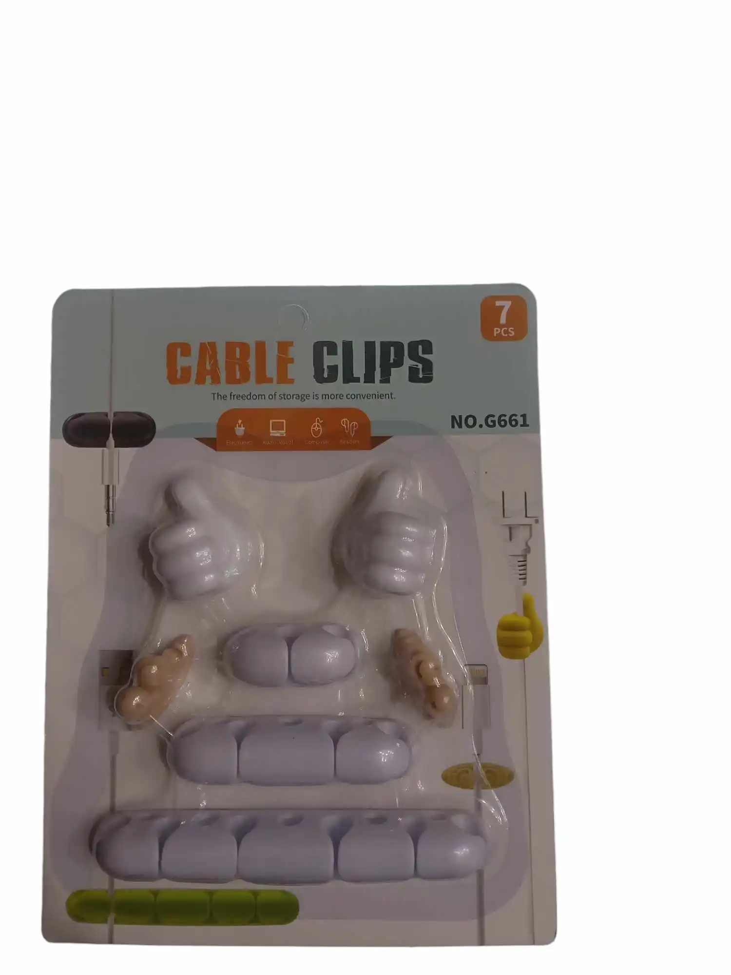 Lot de 7 Clips pour Câbles – Organisation Facile et Pratique