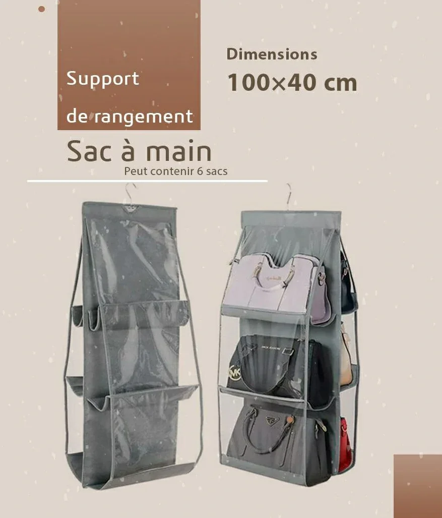 Support de Rangement Mural pour Sacs à Main