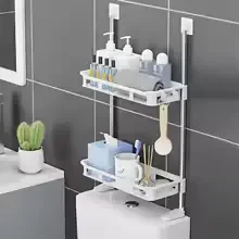 Étagère de Rangement Multifonction pour WC et Salle de Bain